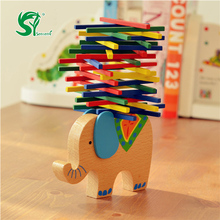 Wooden Toys for Children Elephant/Camel animal Balancing Toy Beech Wood Blocks Game For Children Montessori  Kids Toys gift 2024 - buy cheap