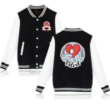 Chaqueta de béisbol con botones y bolsillos para hombre y mujer, sudadera informal con capucha y estampado de kpop red velvet bad boy, moda de hip hop 2024 - compra barato