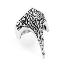 2019 New Fashion Male ring Titanium Steel Punk Rock Style Long Sharp Wolf Eagle Claw Cool Ring For Men Biker Hip Hop 2024 - buy cheap