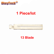 OkeyTech Universal 13 Car Key Blade For Hyundai IX35 Toyota Crown KD Keydiy Lexus TOY40 TOY48 Replacement No.13 Uncut Blade 2024 - buy cheap