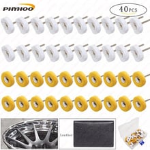 PHYHOO Muslin Polishing Buffing Wheel Buffs Set Fits Dremel Rotary Tools 3mm Shank 40 Pieces 2024 - buy cheap