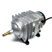 Compressor de ar eletromagnético, bomba de ar para aquário elétrica de 220v e 25w com adaptador de tomada local 2024 - compre barato