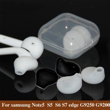 8 piezas/4 pares de almohadillas de silicona punta almohadillas tapa con caja de almacenamiento para Samsung S6 S7 borde G9250 g9200 en la oreja los auriculares 2024 - compra barato