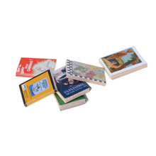 Livros de bonecas clássicos em miniatura de madeira, acessórios de mobiliário, brinquedo criativo colorido, livros de brinquedo de balançar, presente fofo e presente 2024 - compre barato