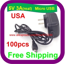 100PCS 5V 3A  Raspberry PI 3 Power Adapter Micro USB Charger For Onda  V973 V975m V975s V975 V891W For Teclast X98 Air 3G 2024 - buy cheap