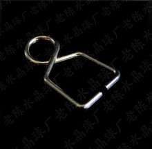 Best Selling---AAA Top Quality 8*14mm+500pcs /lot Metal Hooks Plated Chromium Connectors For Crystal Chandelier Ball Pendants 2024 - buy cheap