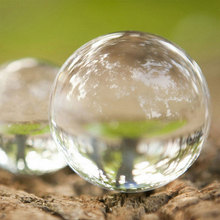 Прозрачный Круглый Твердый стеклянный Искусственный хрустальный шар украшение сферы 2024 - купить недорого