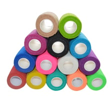 Fita adesiva coesiva não tecida, adesivo de alta qualidade para esportes, colorido, 7.5cm x 4.5m, 1 peça 2024 - compre barato