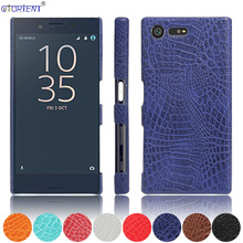 For Sony Xperia X Compact Crocodile Skin Leather Shockproof Case F5321 F 5321 Ultra Thin Bumper Funda SO-02J Hard PC Back Cover 2024 - купить недорого