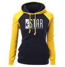 Female Sweatshirts 2018 New Arrival Autumn Winter Fleece Hoodies Women Raglan Pullover Print STAR S.T.A.R.Labs Women's Tracksuit 2024 - buy cheap