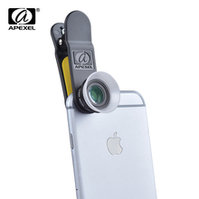 APEXEL 2 в 1, премиум-объектив для камеры для iPhone и Android с макро-объективом 12X и 24x, объектив с объективом, APL-24XM 2024 - купить недорого