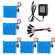 Batería de 4,8 V 1400 mAh Ni-Cd con cargador de 5 en 1 para juguetes de Control remoto herramienta eléctrica AA grupo de batería de juguetes RC 2024 - compra barato