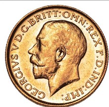 1914 King George V 22ct Gold Half Sovereign coin,22.05*1.8mm,Free shipping 2pcs/lot 1914 George V coin 2024 - buy cheap