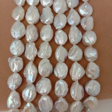 pearl beads,100% Nature freshwater loose pearl with  baroque shape, BIG BAROQUE shape pearl ,16-19 mm big keshi pearl 2024 - buy cheap