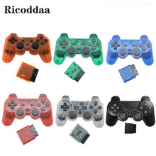 Transparent Wireless Gamepad For Sony PS2 Controller Vibration Shock Joypad Wireless Controle For Playstation 2 Console Joystick 2024 - buy cheap