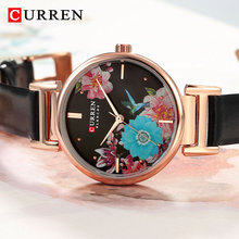CURREN-relojes de lujo para Mujer, pulsera con diseño de flores, de cuarzo, femenino 2024 - compra barato