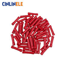 100pcs/lot BV1.25 22-16AWG  Insulated Straight Wire Butt Connector Electrical Crimp Terminals 0.5mm - 1.5mm BV1 2024 - buy cheap