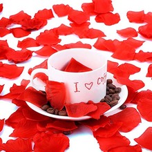 100pcs red Rose Petal Flower for Wedding table Confetti centerpieces Flower Girl Bridal Shower Anniversary birthday Decor Favor 2024 - buy cheap