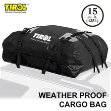 TIROL водонепроницаемый багажник на крышу, багаж для путешествий, походная сумка (15 кубических футов) для транспортных средств с направляющими на крышу T24528a 2024 - купить недорого