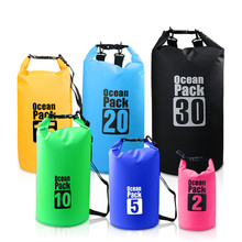 Mochila impermeable de pvc, bolsa seca ligera de hombro para canoa, kayak, pesca, Rafting, Camping, 2L/5L/10l de capacidad 2024 - compra barato