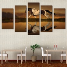 Wonderful Animal Horse Fine Five Pieces Canvas Printings Painting Home Wall Decoration Modern Space Art For Living Room Framed 2024 - buy cheap