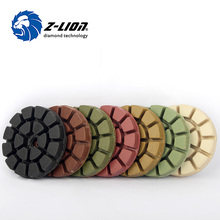 Z-LION 3" Floor Polishing Pads 7pcs Resin Bond Polishing Pad Set Diamond Wet Concrete Stone Floor Polishing Grinding Disc 2024 - buy cheap