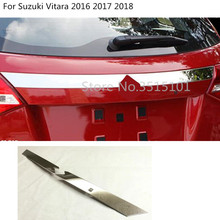 Capa para porta traseira de automóveis, tampa traseira de aço inoxidável, 1 peça para suzuki vitara 2016, 2017, 2018, 2019 2024 - compre barato