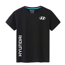 2019 Cotton Classic cotton summer men Hyundai T-Shirt man Tops Tee solid colour T shirt 2024 - buy cheap