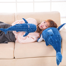 small plush blue shark toy stuffed sea whale doll gift about 56cm 2024 - buy cheap