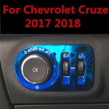 For Chevrolet Cruze 2017 2018 Free Shipping Chromed Inner HeadLight Adjustment Box Trim Interior decoration Auto Accessories 2024 - buy cheap