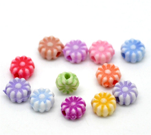 DoreenBeads 1000PCs Mixed Flower Acrylic Spacer Beads 6mm(2/8") Dia.(B20815), yiwu 2024 - buy cheap