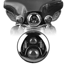 50W 7 inch Motorcycle LED headlight High/Low Beam headlamp for Tour Glide Softail Road King Street Glide 2024 - buy cheap