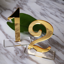 Gold mirror acrylic Table Numbers,wedding Table Numbers , Boho Centerpiece Table Decor, mirror gold table decor,Numbers Set 2024 - buy cheap