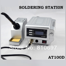 Free shipping AT80D/60D/100D unleaded antistatic thermostatic Best temperature-controlled digital soldering stations 220V 2024 - buy cheap