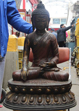 xd 001721 Tibet Buddhism Temple Copper Bronze RuLai Shakyamuni Tathagata Buddha God Statue 2024 - buy cheap