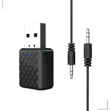 2 в 1 Мини USB беспроводной Bluetooth 5,0 передатчик приемник 3,5 мм AUX Стерео адаптер для автомобиля Музыка Наушники Телефон 2024 - купить недорого