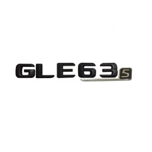Наклейка матовая черная «GLE63s» с буквами-цифрами, значок багажника, эмблема, наклейка для Mercedes-benz GLE63 Sport 2024 - купить недорого
