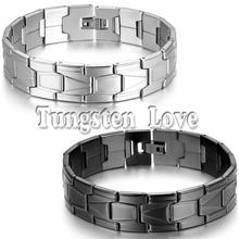 Silver Color Punk Mens Stainless Steel Bracelet Classic Link Wrist 16mm Wide Bracelet Bangle For Men pulseira masculina 21cm 2024 - buy cheap