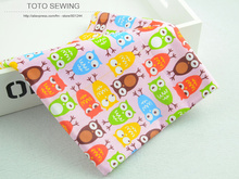 Free Shipping 1 meter Owl Cotton Fabric 160cm x100cm Bedding Sheet Sewing Fabric Home Textile Quilting Fabric patchwork clothing 2024 - buy cheap