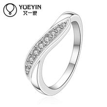NEW SALE Jewelry Silver Plated Finger Ring Lady Women Silver Ring Wedding Love Valentine's Day 2024 - buy cheap