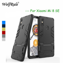 Case For Xiaomi Mi 8 SE Cover Rubber + Hard Plastic Kickstand Back Case For Xiaomi Mi 8 SE Phone Fundas For Xiaomi Mi8 SE Shell 2024 - buy cheap