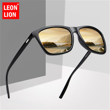 Leonlion-óculos de sol com tecnologia 2021 e 100%, óculos polarizd, masculino, de marca, designer quadrado, uv400, para dirigir 2024 - compre barato