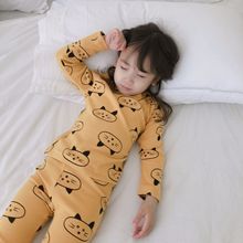 Conjunto de pijama con estampado de dibujos animados para niña, ropa de dormir de algodón suave, para Otoño e Invierno 2024 - compra barato