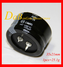 Condensador electrótico Original, 400v, 150uf, diámetro de capacitancia Radial de 35mm x 21mm de altura, 100% 2024 - compra barato