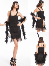 Бесплатная доставка, Черное женское платье walson instyles в стиле 1920-х, модное платье, Женский костюм в стиле 1920-х 2024 - купить недорого