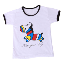2018 Baby Boys Girls T-Shirt Creative Multi-Colored Pony Child T-Shirt Short Sleeve Children's Clothing Kids Baby Boy Girl Tops 2024 - buy cheap