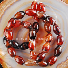 Free Shipping Beautiful jewelry 8x12mm Dream Carnelian Rice Loose Beads PG6618 2024 - buy cheap