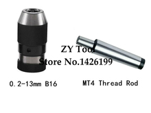 Automatic Locking Drill Chuck 0.2-13mm B16 and Thread Taper shank thread link lever MT4 1-13, machine center, drilling machine 2024 - buy cheap
