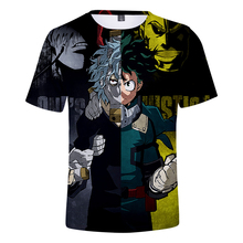 Camiseta con estampado de My Hhero en 3d para hombre, camisa de manga a la moda, de Anime, Harajuku, DBZ, de verano, novedad de 2019 2024 - compra barato