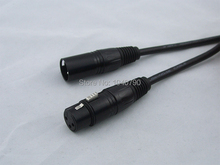 XLR 3Pin negro Cable de micrófono de Audio macho a hembra blindado línea de teléfono de decca nong hombre mujer 5 M 16ft 2024 - compra barato